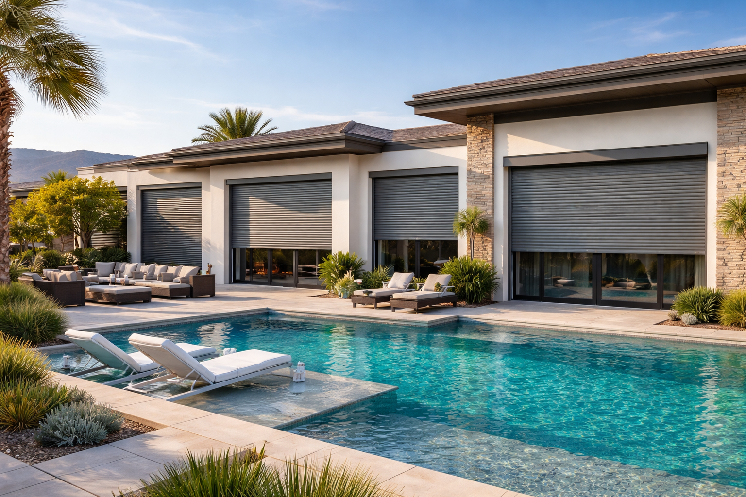 Premium exterior security shades for home privacy